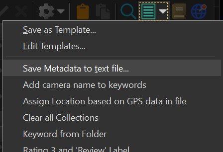 Applying a Metadata Template from the Metadata Panel ribbon.