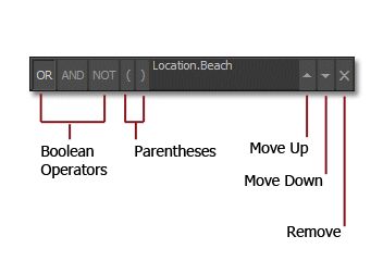 This image labels the individual elements and controls in a @Builder row.