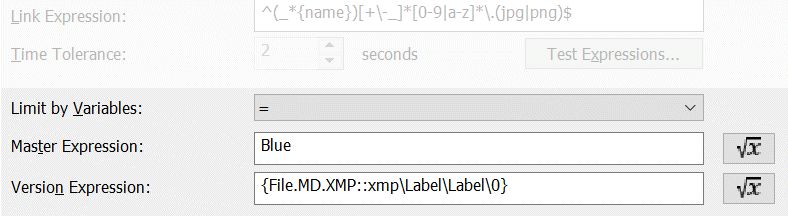 Using variables to limit the scope of a file relation.