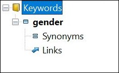 The new element in the Thesaurus Manager.