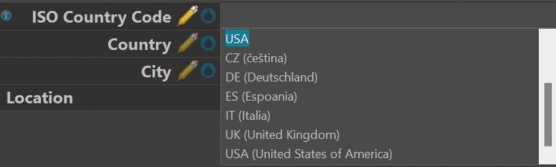 Element descriptions in the Metadata Panel.