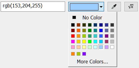 The color picker.