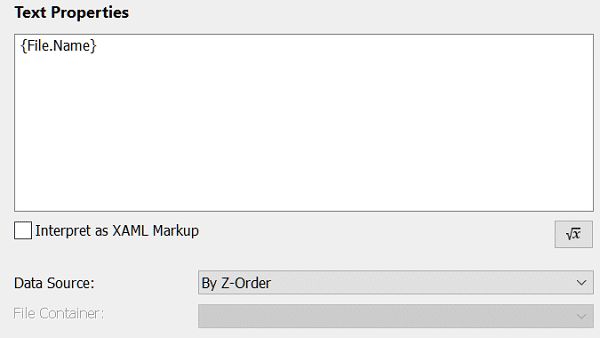 Changing the data source for a contained directly.