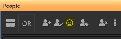 Open the Face Manager via this button in the People View ribbon.