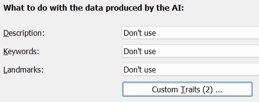 Running only traits in an AutoTagger setting.