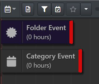 Screen shot of invalid events displayed at the left of the event timeline in IMatch.