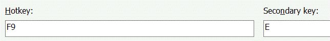 Specifying a keyboard shortcut to execute for an Automation Favorite.