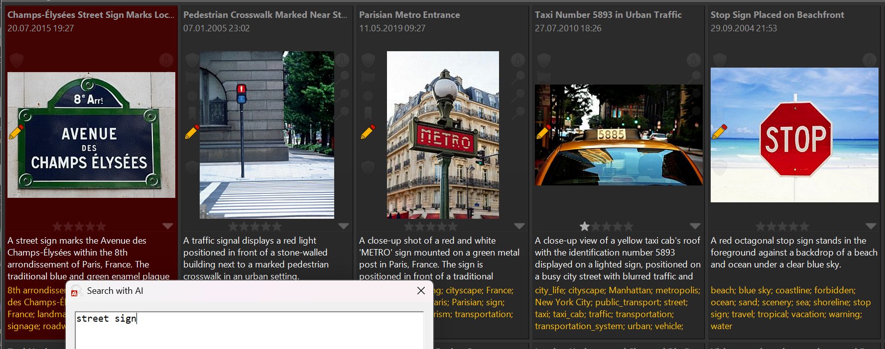Searching for images related to street signs.