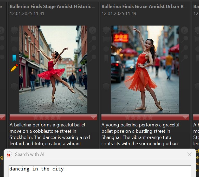 Searching for images of people dancing in the city.