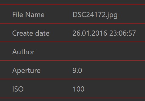 Using a custom row style changes the look of the overlay.