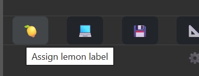 The button now shows a tooltip when the mouse cursor hovers over it.