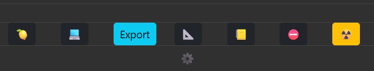 Using smaller buttons and mixing text with icons.
