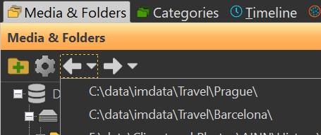 Accessing the Folder History.