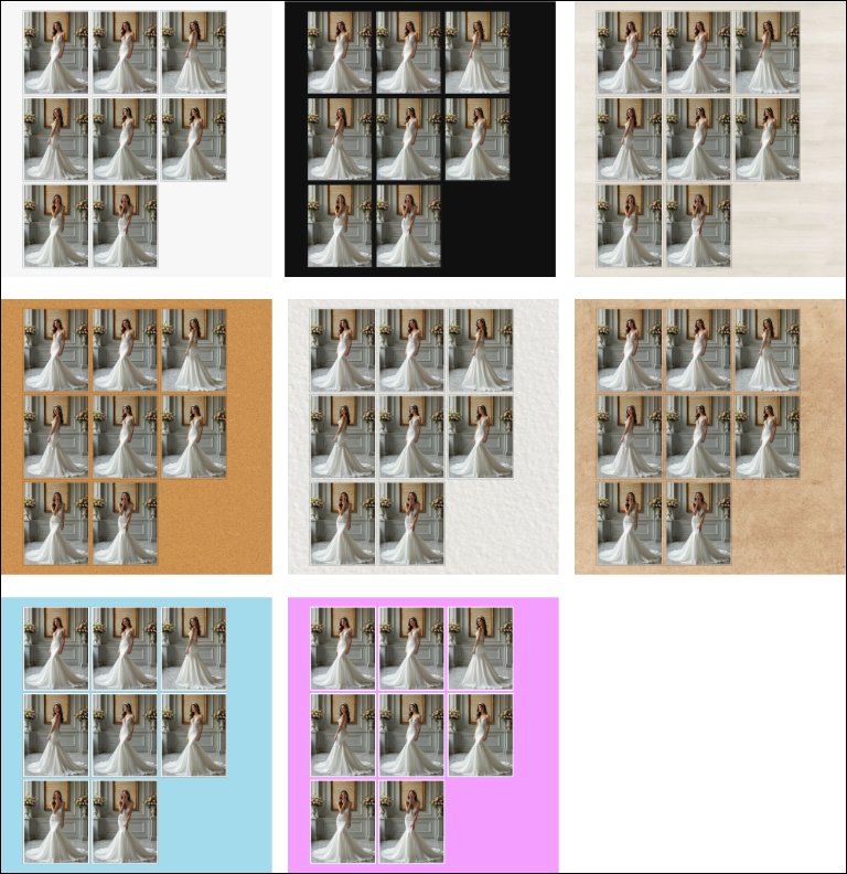 Applying different themes to an Album.