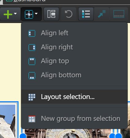Using the Layout Selection command.