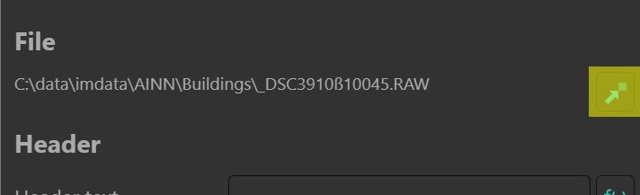 The go to button in the property editor.