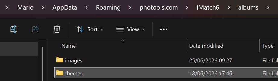 The albums folder in Windows Explorer.