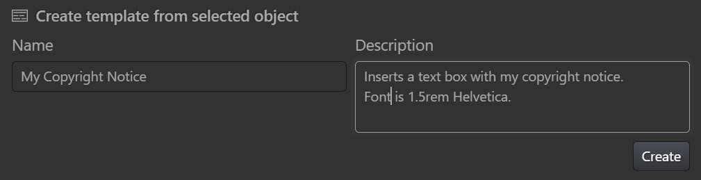 The Template Editor shows controls for creating a new template.