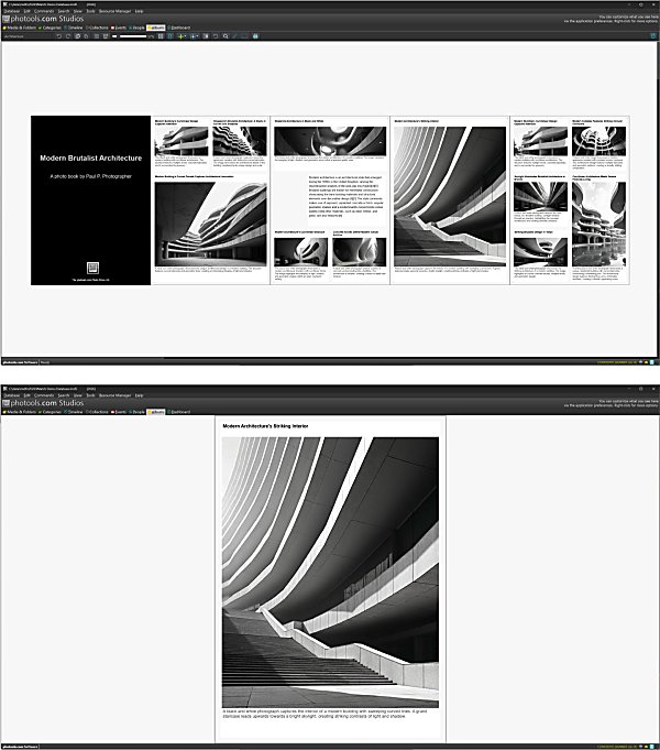 Normal View Mode (top), Presentation Mode (bottom).
