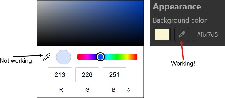The Album color picker icon.