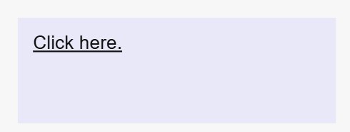 A hyperlink in an Album.