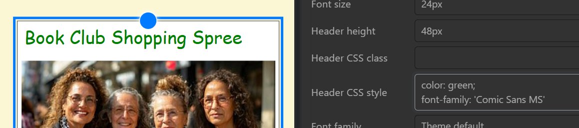 Using CSS styles.