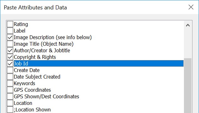 Copying Attributes and Metadata etween Files