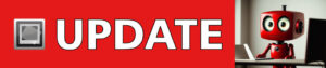 IMatch Update Logo with a little red robot.